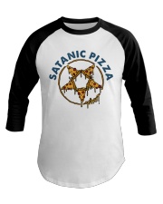 Satanic Pizza Baseball Tee thumbnail