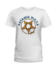 Satanic Pizza Ladies T-Shirt thumbnail