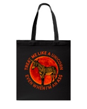 Treat Me Like A Unicorn Tote Bag tile