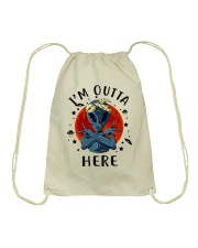 I Am Outta Here Drawstring Bag thumbnail