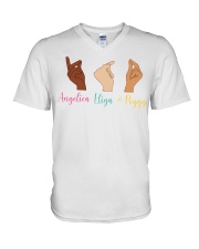 Whose Hand V-Neck T-Shirt thumbnail