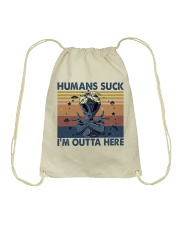 I Am Outta Here Drawstring Bag thumbnail