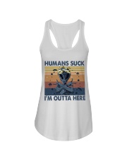 I Am Outta Here Ladies Flowy Tank thumbnail