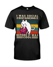 I Was Social Classic T-Shirt front