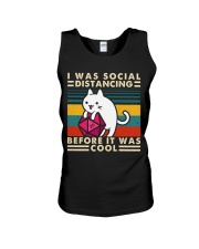 I Was Social Unisex Tank thumbnail