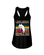 I Was Social Ladies Flowy Tank thumbnail