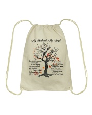 My Husband My Angel Drawstring Bag thumbnail