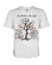 My Husband My Angel V-Neck T-Shirt thumbnail