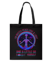 Im Mostly Peace Love Light Tote Bag thumbnail
