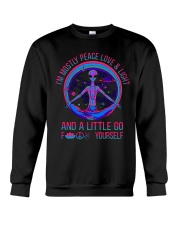 Im Mostly Peace Love Light Crewneck Sweatshirt thumbnail
