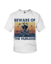 Beware Of The Humans Youth T-Shirt thumbnail