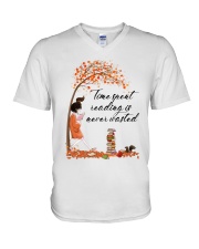 Time Spent Reading V-Neck T-Shirt thumbnail