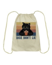 Dice Do Not Lie Drawstring Bag thumbnail