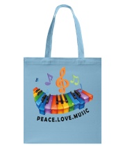 Peace Love Music Tote Bag thumbnail