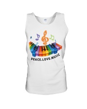 Peace Love Music Unisex Tank thumbnail