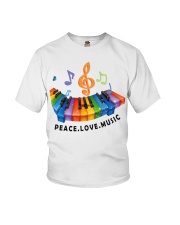 Peace Love Music Youth T-Shirt thumbnail