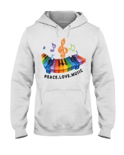 Peace Love Music Hooded Sweatshirt thumbnail