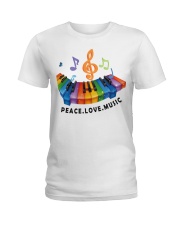 Peace Love Music Ladies T-Shirt thumbnail