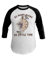 Many Books Little Time Baseball Tee thumbnail