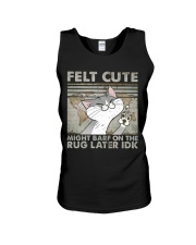Felt Cute Unisex Tank tile