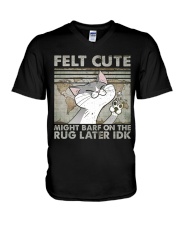 Felt Cute V-Neck T-Shirt tile