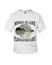 Playing Guitar Is Love Youth T-Shirt thumbnail