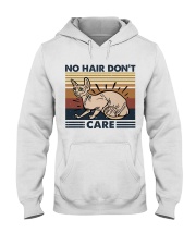 No Hair Do Not Care Hooded Sweatshirt front