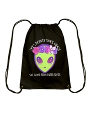 She Came From Outer Space Drawstring Bag thumbnail