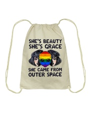 She Came From Outer Space Drawstring Bag thumbnail