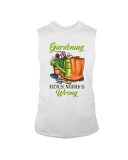 Gardening Because Murder Is Wrong Sleeveless Tee tile