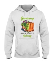 Gardening Because Murder Is Wrong Hooded Sweatshirt tile