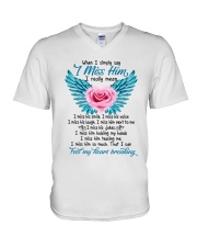 Feel My Heart Breaking V-Neck T-Shirt thumbnail