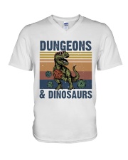 Bungeon Dinosaurs V-Neck T-Shirt thumbnail
