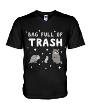 Bag Full Of Trash V-Neck T-Shirt thumbnail