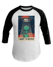 I Want To Believe Baseball Tee thumbnail