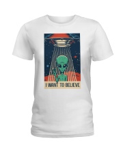 I Want To Believe Ladies T-Shirt thumbnail