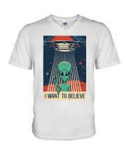 I Want To Believe V-Neck T-Shirt thumbnail