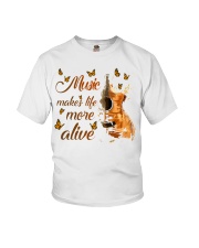 Music Makes Life More Alive Youth T-Shirt thumbnail