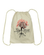 Heaven Your Wings Were Ready Drawstring Bag thumbnail