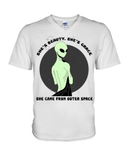 She Is Beauty V-Neck T-Shirt thumbnail