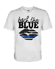 Back The Blue V-Neck T-Shirt thumbnail