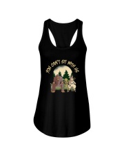 You Can Not Sit Ladies Flowy Tank tile