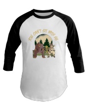 You Can Not Sit Baseball Tee tile