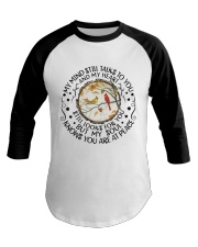 My Mind Talk To You Baseball Tee thumbnail