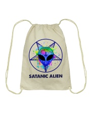 Satanic Alien Drawstring Bag thumbnail