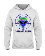 Satanic Alien Hooded Sweatshirt thumbnail