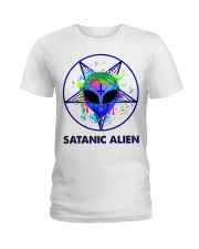 Satanic Alien Ladies T-Shirt thumbnail