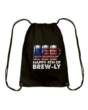 Happy Four Of July Drawstring Bag thumbnail
