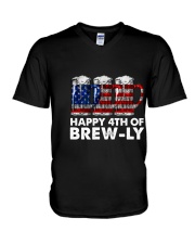 Happy Four Of July V-Neck T-Shirt thumbnail