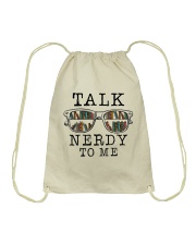 Talk Nerdy To Me Drawstring Bag thumbnail